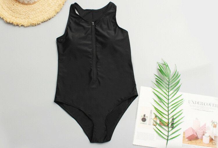 Plus Size Zipper One Piece Monokini-STYLEGOING