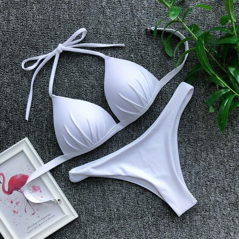 Womens Swimwear Triangle Bikini Set-STYLEGOING