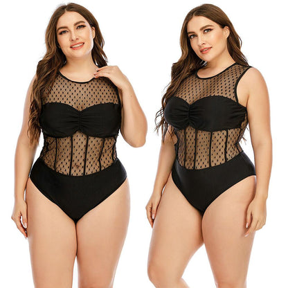 Plus Size Monokini Bikini Swimwear-STYLEGOING