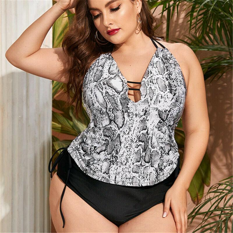 Womens Halter Snake Swimsuit-STYLEGOING