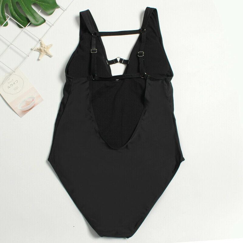 Womens Plus Size Monokini Swimwear-STYLEGOING