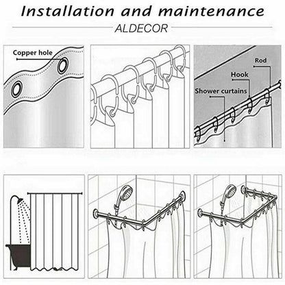 Woman Shower Curtain Set-STYLEGOING