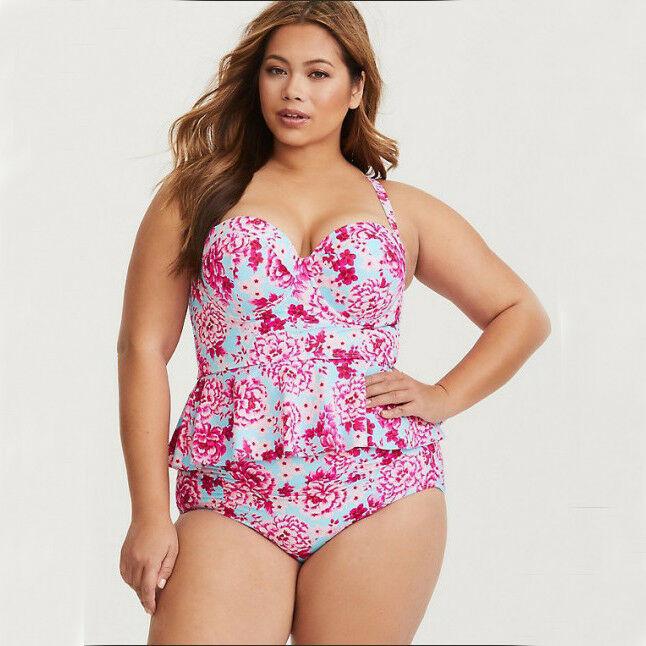 Plus Size Bikini Set Swimwear Swimsuit-STYLEGOING