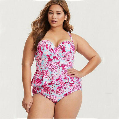 Plus Size Bikini Set Swimwear Swimsuit-STYLEGOING