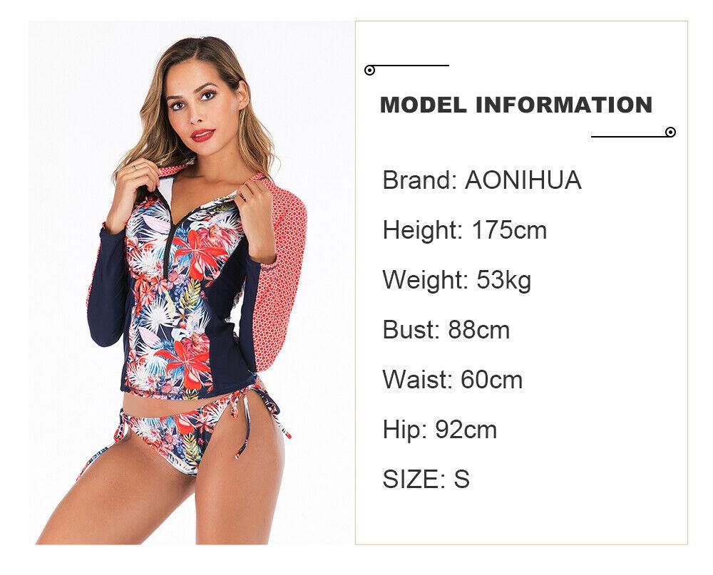 Pink Long Sleeve Two Piece Rash Guard Swimwear-STYLEGOING