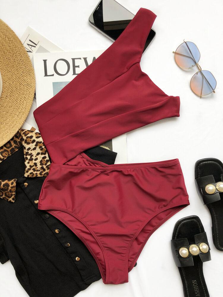 Sexy One Shoulder One Piece Monokini-STYLEGOING