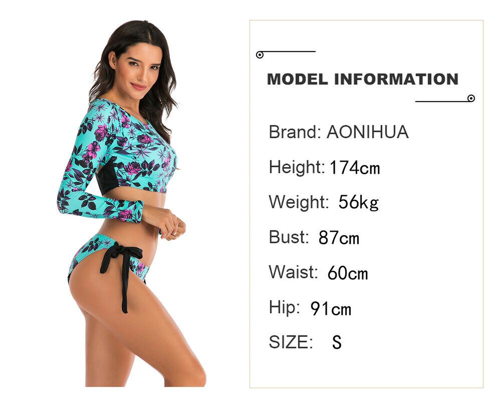 Long Sleeve Two Piece Rash Guard Swimwear-STYLEGOING