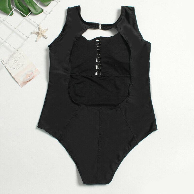 Womens Plus Size Monokini Swimwear-STYLEGOING