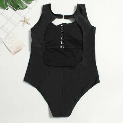 Womens Plus Size Monokini Swimwear-STYLEGOING
