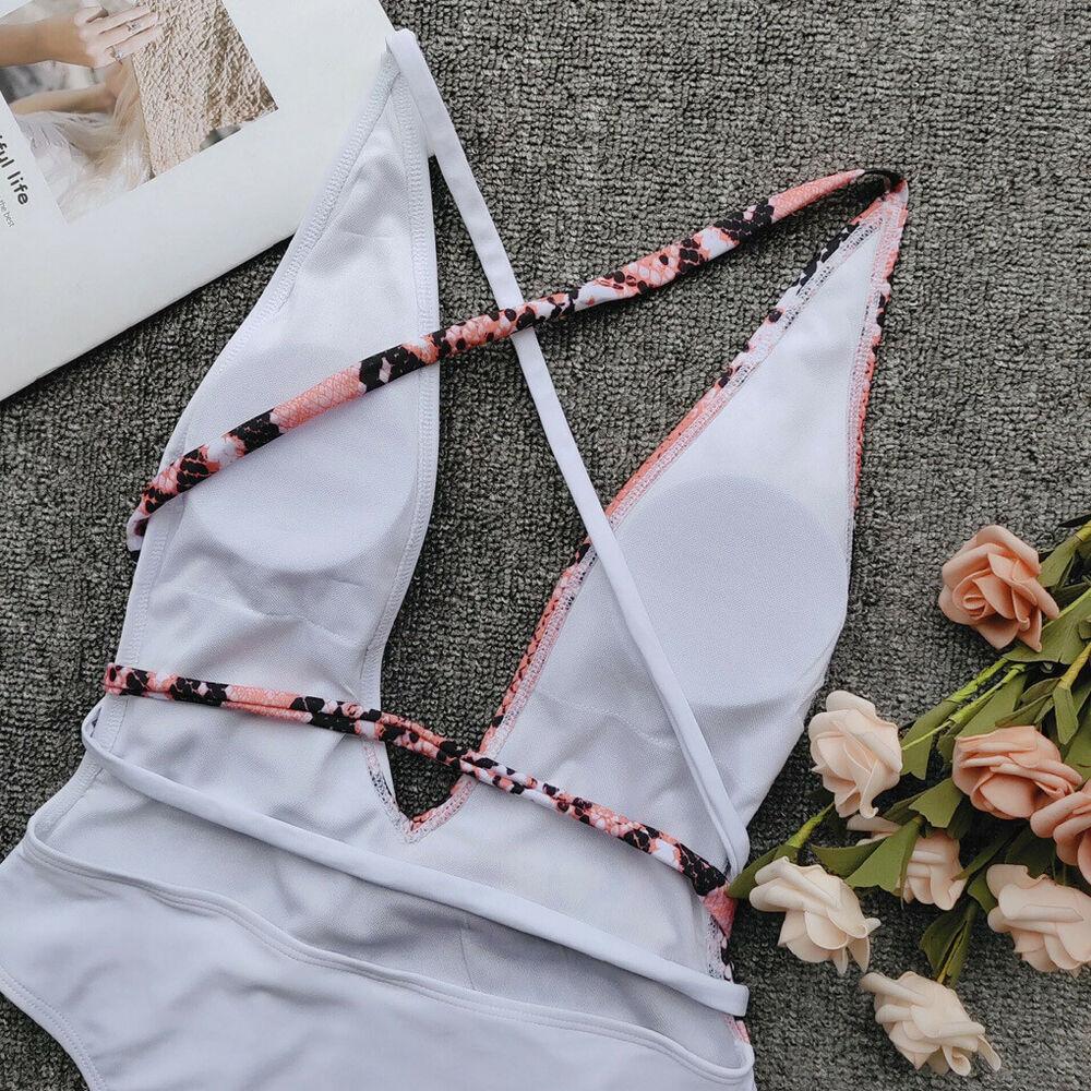 Sexy Snake Monokini Bikini Swimsuit-STYLEGOING
