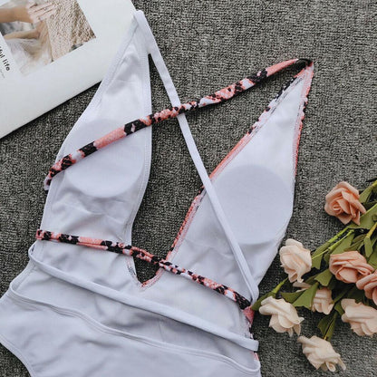 Sexy Snake Monokini Bikini Swimsuit-STYLEGOING