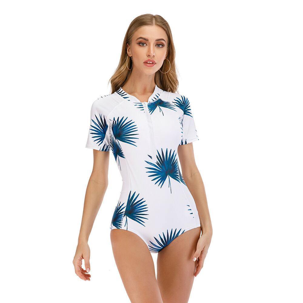 Short Sleeve One Piece Diving Wear-STYLEGOING