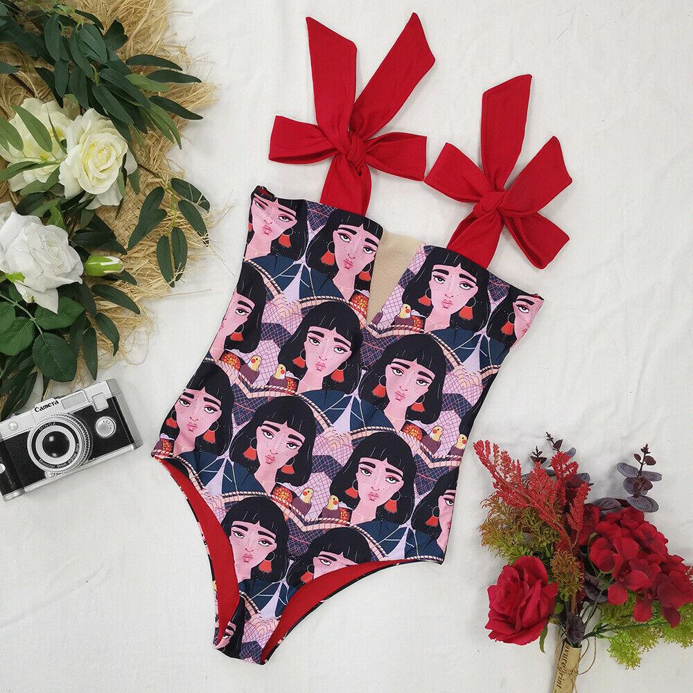 Sexy Face Print One Piece Monokini-STYLEGOING