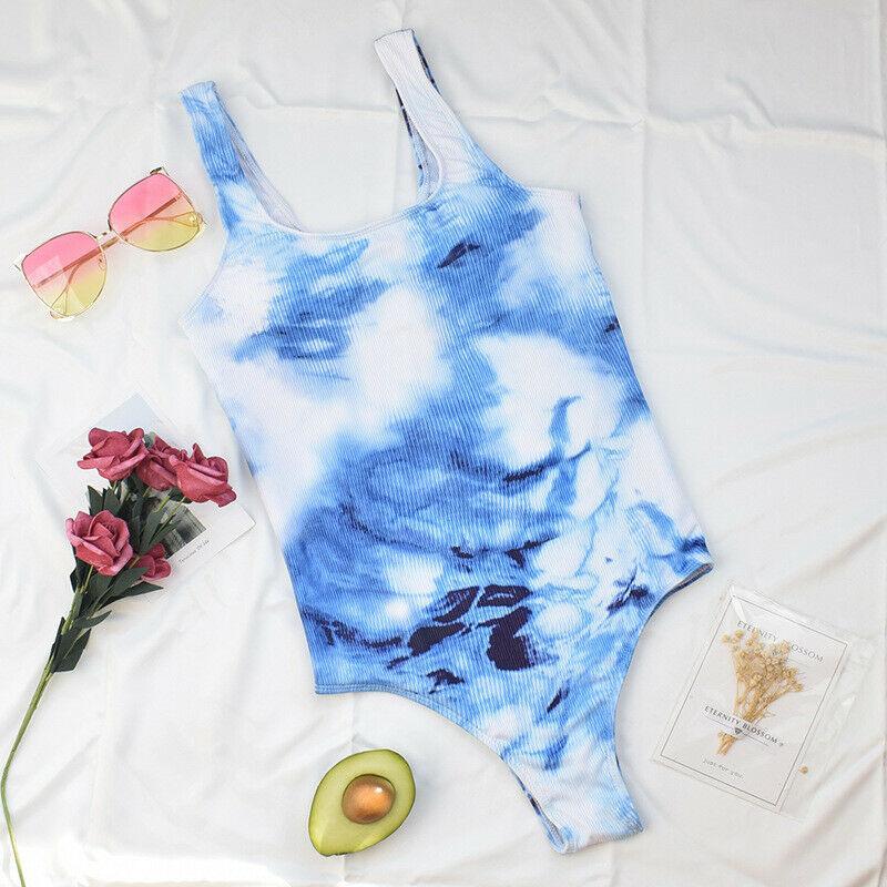 Tie Dye One Piece Swimsuit Bikini-STYLEGOING