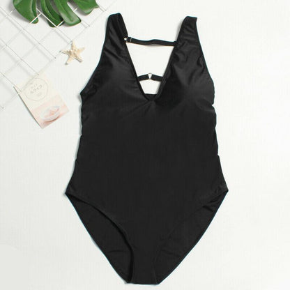 Womens Plus Size Monokini Swimwear-STYLEGOING