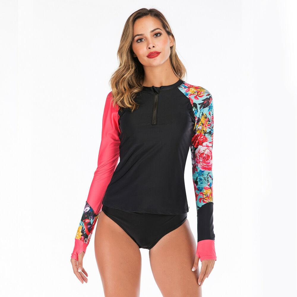 Long Sleeve Rash Guard Scuba Beathwear-STYLEGOING