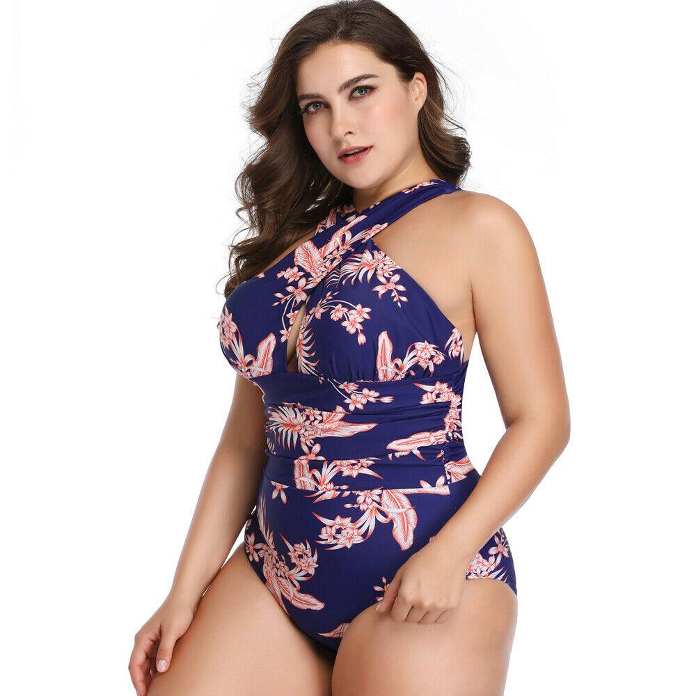 Plus Size Swimwear One Piece Swimsuit-STYLEGOING