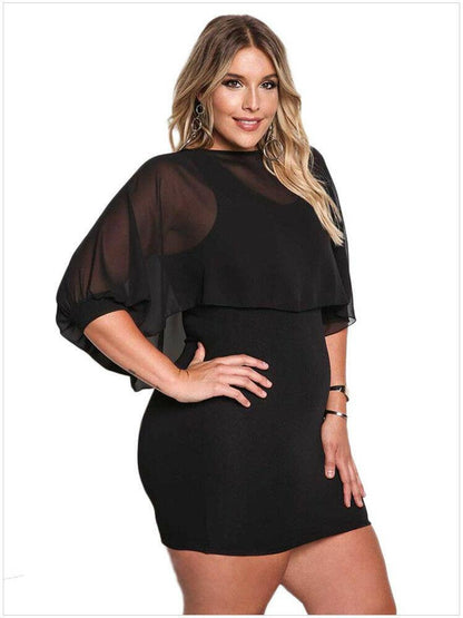 Plus Size Bodycon Cocktail Dresses-STYLEGOING
