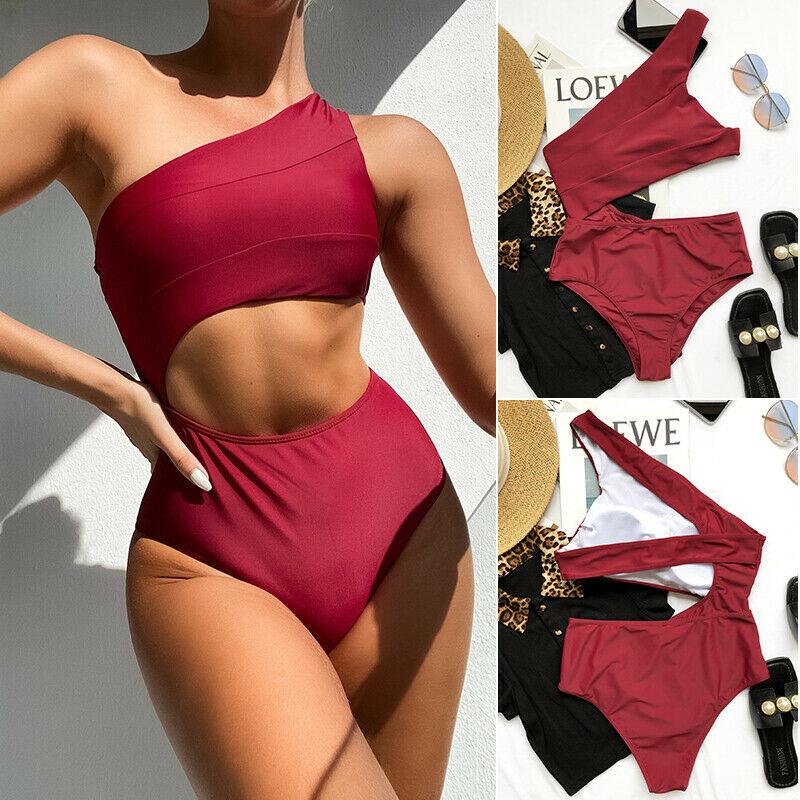 Sexy One Shoulder One Piece Monokini-STYLEGOING