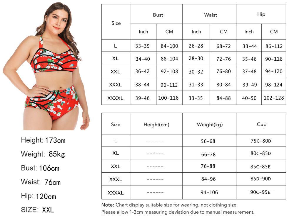 Flower Large Swimsuit Bathing Suit Bikini Set-STYLEGOING