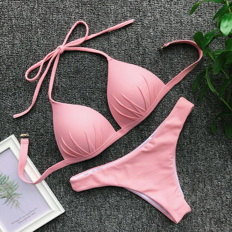 Womens Swimwear Triangle Bikini Set-STYLEGOING