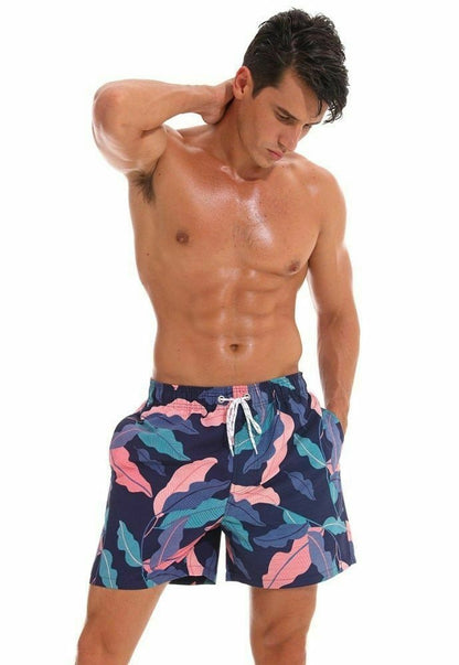 Men Swim Shorts Swimwear Beach Swimsuit-STYLEGOING