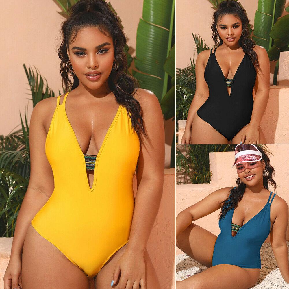 Plus Size One Piece Swimwear Swimsuit-STYLEGOING