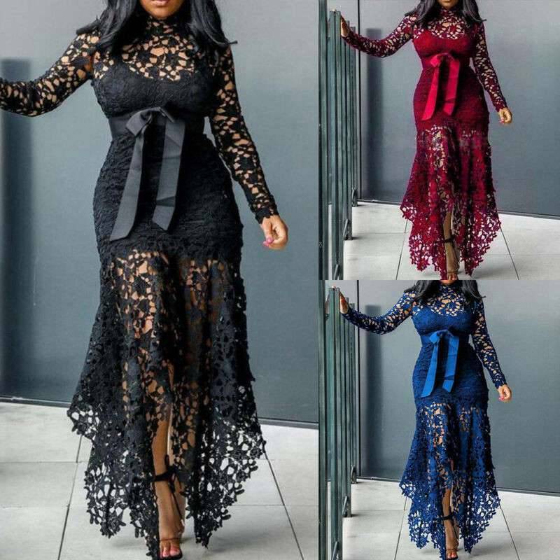 Lace Ladies Bodycon Plus Size Dress-STYLEGOING