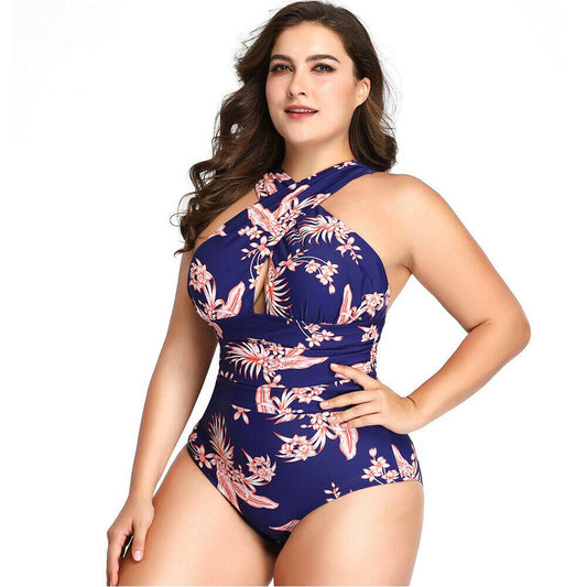 Plus Size Swimwear One Piece Swimsuit-STYLEGOING