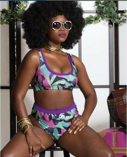 Plus Size Bikini Set Swimwear-STYLEGOING