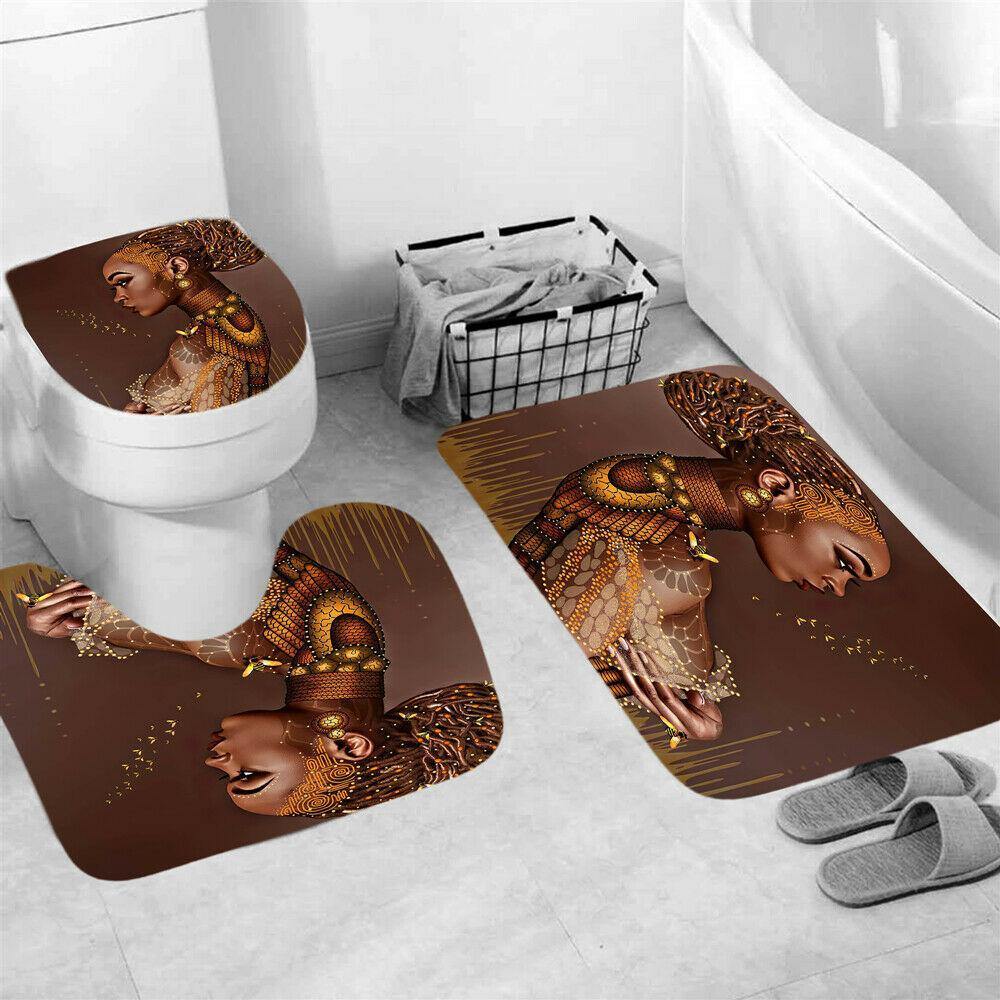 Woman Shower Curtain Set-STYLEGOING