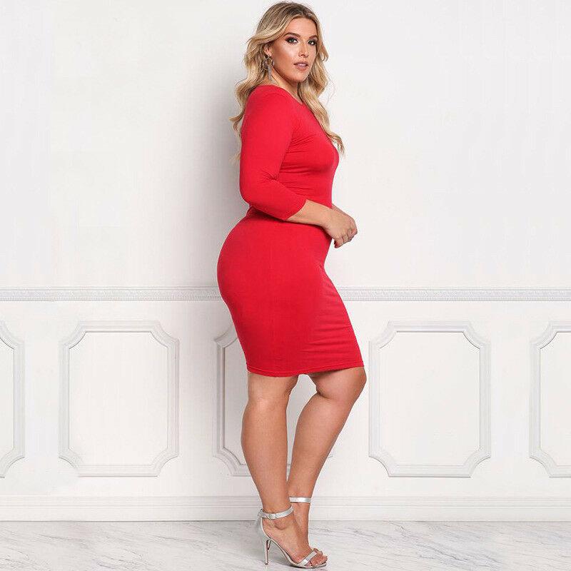 Plus Size Casual Long Sleeve Short Dress-STYLEGOING
