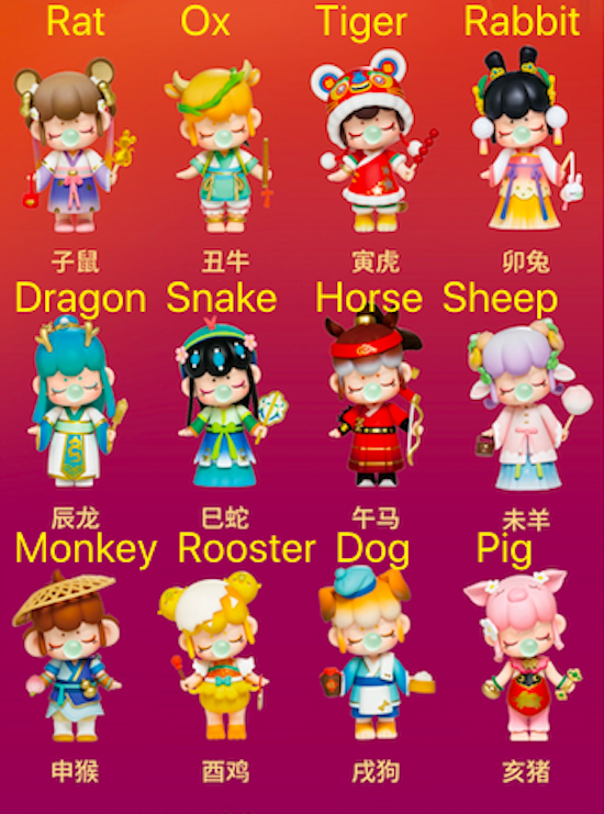 Rolife Nanci Twelve Zodiac Actio Figures-STYLEGOING