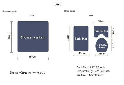 African Woman Fabric Shower Curtain-STYLEGOING