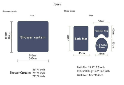 Tiger Head Fabric Shower Curtain-STYLEGOING