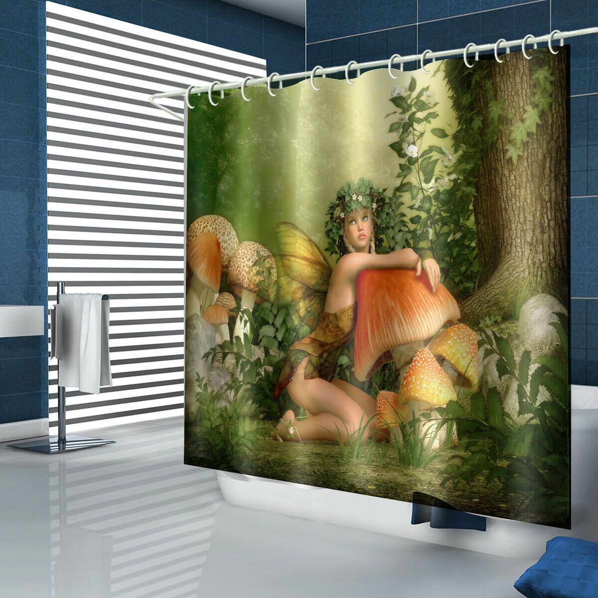 Fairy Fabric Shower Curtains-STYLEGOING