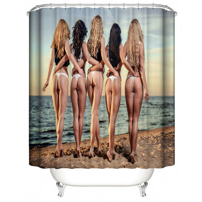 Sexy Women Fabric Shower Curtain-STYLEGOING
