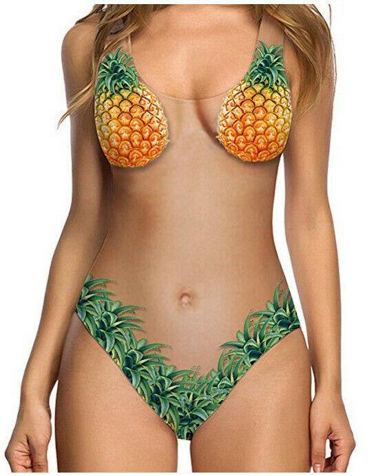 Summer Fruit Print One Piece Beach Swimwear-STYLEGOING