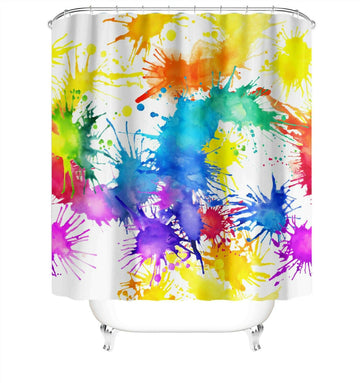 Colorful Fabric Shower Curtain For Bathroom-STYLEGOING