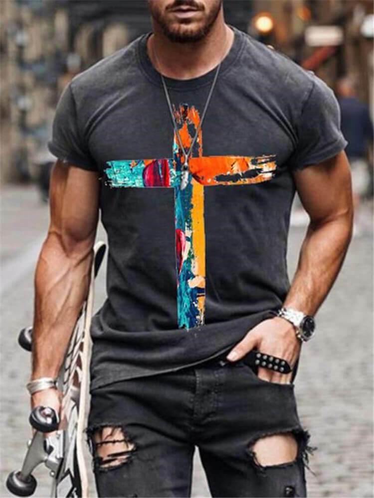 Summer Crewneck Slim Undershirt Tee Tops-STYLEGOING