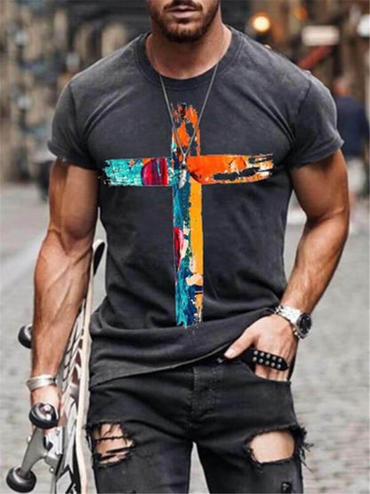 Summer Crewneck Slim Undershirt Tee Tops-STYLEGOING