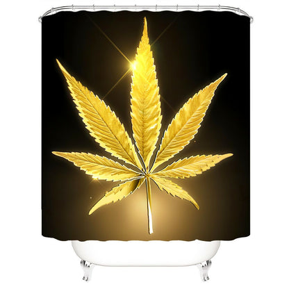 Autumn Leaf Fabric Shower Curtain-STYLEGOING