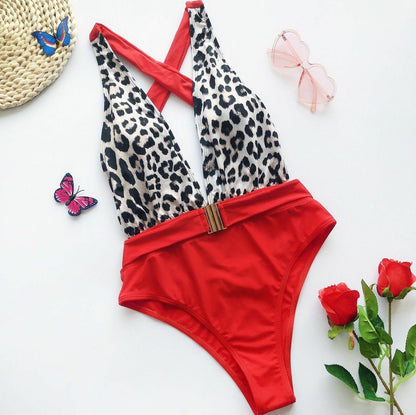 Womens Cross Back One Piece Monokini-STYLEGOING