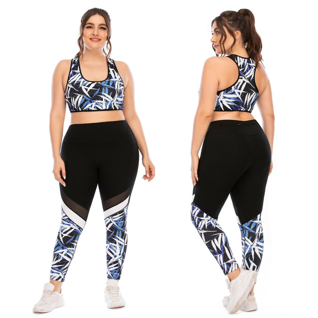 Women Plus Size Yoga Suits Sports Activewear-STYLEGOING