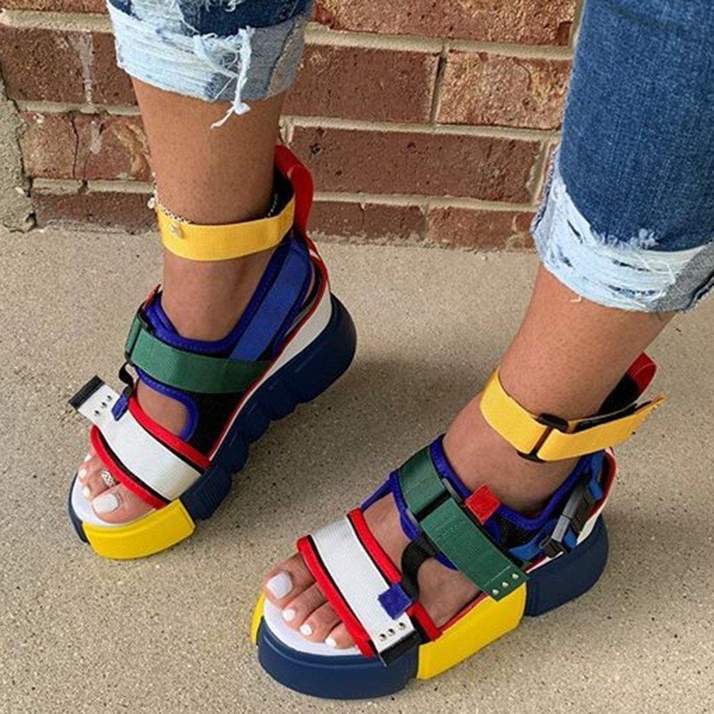 Summer Open Toe Platform Casual Sandals-STYLEGOING